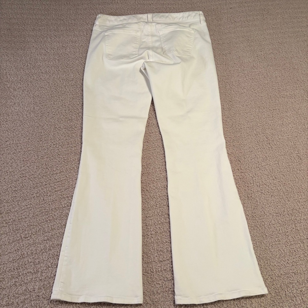 Gap 1969 Long and Lean White Flare Jeans Stretch Denim Womens 30 - Picture 3 of 8